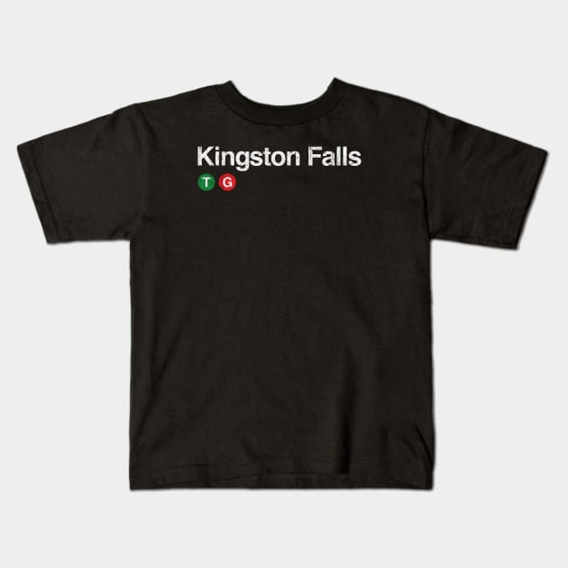 Kingston Falls Kids T-Shirt by huckblade